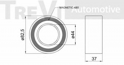 TREVI AUTOMOTIVE wb1623 -  Комплект подшипника ступицы колеса